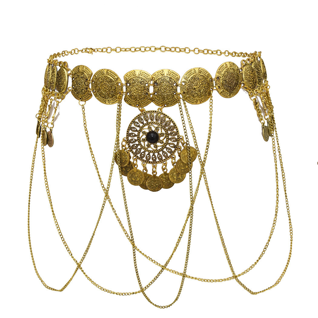 Ethnic Modern Fashion - Vintage Boho Etniczny Ażurowy Okrągły Wisiorek